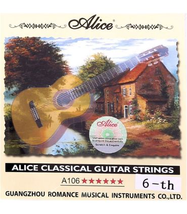 سیم ششم گیتار کلاسیک آلیس مدل 6TH کد106